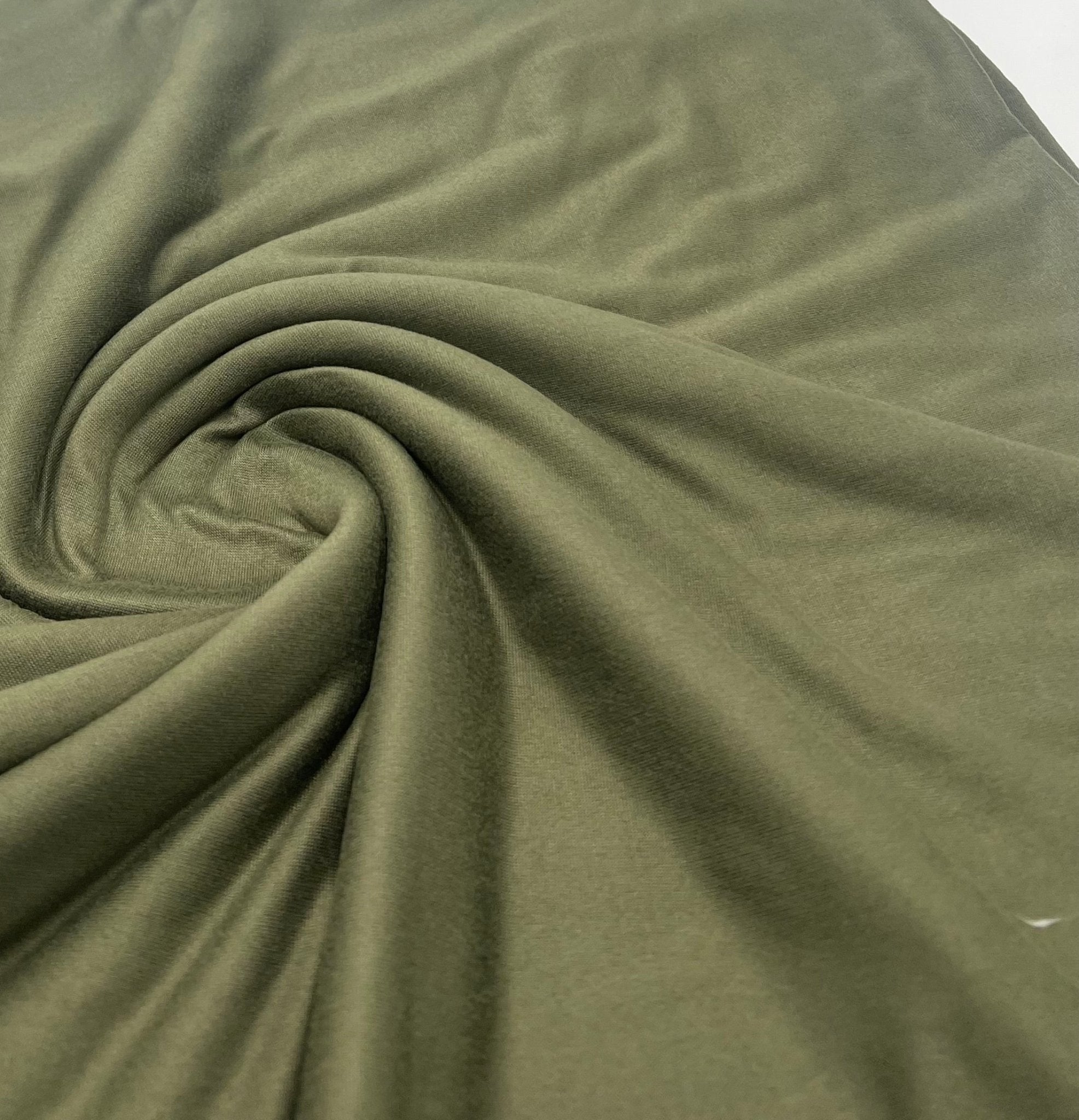Khaki Plain Super Soft Bogota 4 Way Stretch Fabric - T9 Fabrics